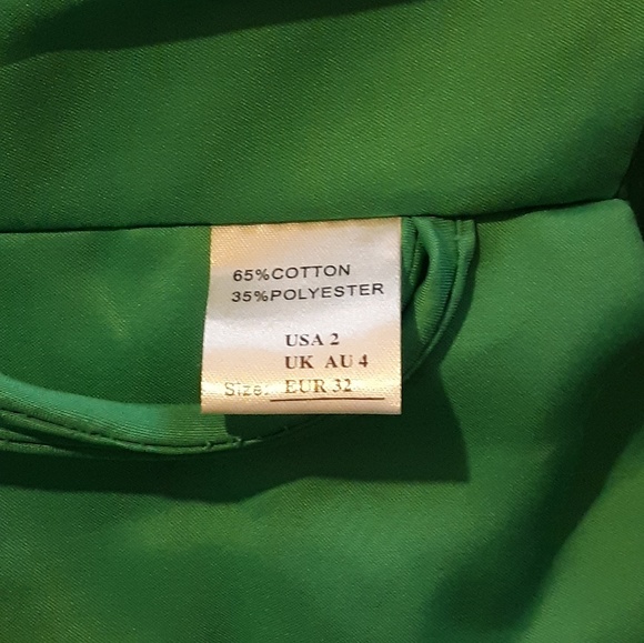 NWOT!! Womens Dress Green Explosion Prom Dress Sz2 - Picture 7 of 8